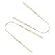 thumbnail image 3 of 2024 2pcs Tongue Scraper Stainless Steel U Shape Tongue Cleaner for Oral Care HygieneGold, 3 of 5