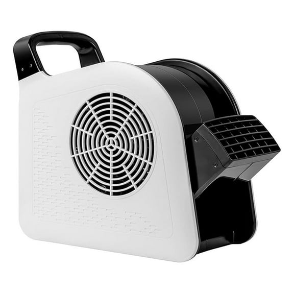 High Velocity Blower Fan for Drying, Cooling & Ventilating, Portable Air Mover with 3 Speeds, 185° Pivoting Head & 2 Outlets, 130W 325CFM Utility Floor Fan for Home, Garage, Gym