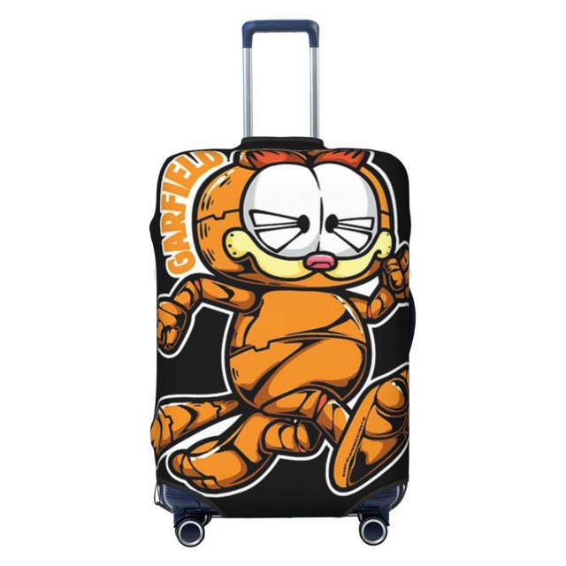 Cute Anime Cartoon Garfield Travel Suitcase Protective Cover Trunk Case Washable Elastic Luggage Cover Fits Medium Suitcase Protector Baggage With Concealed Zipper Gifts