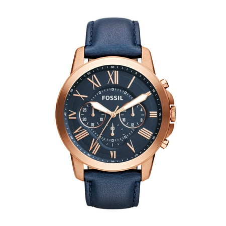UPC 796483033290 product image for Fossil Men s Grant Chronograph Blue Leather Watch (Style: FS4835) | upcitemdb.com