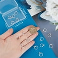 thumbnail image 3 of 20Pcs 925 Sterling Silver Plated Brass Round Earring Hooks with Loop Leverback Earwires and Open Jump Rings with Storage Box for Jewelry Making Findings, 3 of 6