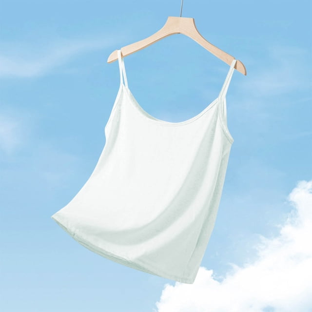 Wzzjkit Débardeurs pour Femmes Mode Décontractée Ample et Confortable Couleur Unie Sans Manches Col Rond Camisoles