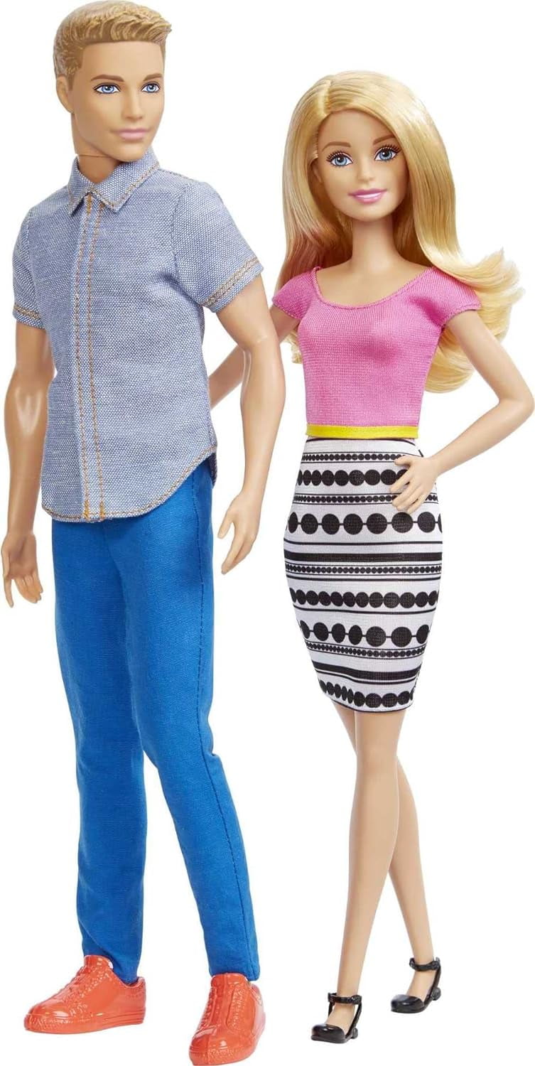 Mattel Barbie and Ken Doll 2-Pack Featuring Blonde Hair