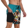 thumbnail image 2 of Gaeub I Love Sushi Print Mens Swim Trunks with Compression Liner,Board Shorts Quick Dry,Beach Swimwear with Pockets-XX-Large, 2 of 6