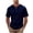Navy, variant on APEXFWDT Men's Waffle Knit Henley Shirts Men Casual Short Sleeve Tops Solid Color Work Shirt,L,Black