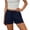 Navy, variant on Women's Running Shorts Quick Dry Athletic Workout High Waisted Active Shorts with Liner Pocket XL