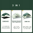 thumbnail image 2 of YUEWO Instant Popup Tents 2-3 Persons,Waterproof Windproof Tents for Camping,2 in 1 Easy Set Up Family Tent with Shelter,Rainfly, Outdoor Dome Tent for Travel,Hiking, 2 of 6