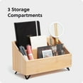 thumbnail image 3 of U Brands Verona Desktop Organizer, 10 x 4.8 x 6 in., Bamboo, 3 of 8