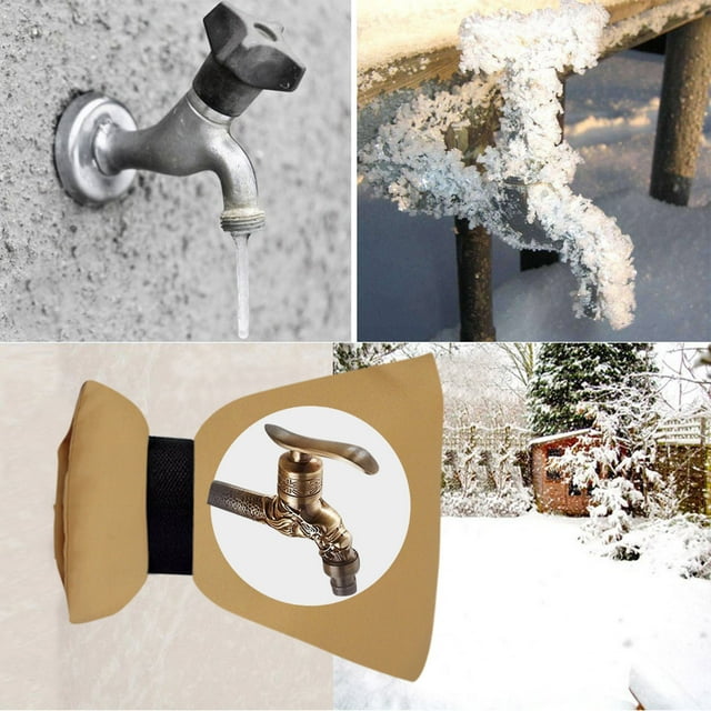 Daily Qaailabf 3PC Faucet Cover Faucet Freezing Protection For Faucet Outdoor Faucet Socks