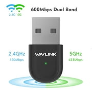 Mini 633Mbps Dual Band Wireless USB WiFi Network Adapter Dongle for Windows & MacOS, IEEE802.11ac