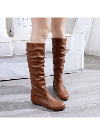 Womens Slouch Boots in Womens Boots Bronze Walmart