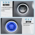 thumbnail image 4 of Unique Bargains Engine Start Stop Button Cover Trim for Jaguar XE for Range Rover 2013-2021 Aluminum Alloy Blue, 4 of 7