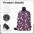 thumbnail image 6 of Rocae Cute Squirrel Floral for Lightweight Chest Bag Dual Pocket, Waterproof Crossbody Sling Bag for Men and Women, 6 of 8