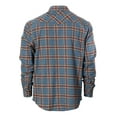 thumbnail image 2 of Gioberti Men 100% Cotton Western Flannel Plaid Shirt w/Snap-on Button, 2 of 6