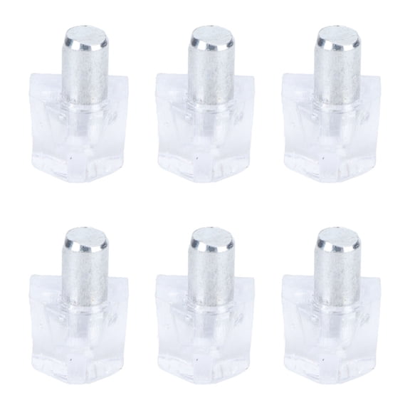 50PCS Clear Shelf Support Pegs 5mm Shelf Holder Pins for Cabinets Furniture Hardware