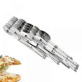 thumbnail image 1 of Professional Stainless Steel Food Dough Cutter - With 5 Adjustable Wheels - For Cutting Cake Dough And Various Doughs H, 1 of 3