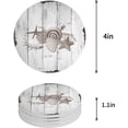thumbnail image 1 of FMSHPON Starfish Shell Conch Coral Retro Wood Grain Set of 8 Round Coaster for Drinks, Absorbent Ceramic Stone Coasters Cup Mat with Cork Base for Home Kitchen Room Coffee Table Bar Decor, 1 of 6