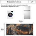 thumbnail image 4 of Nostalgic View Of The CityWasher and Dryer Covers Dust-Proof and Oil Resistant Fridge Cover with 4 Storage Pockets Washing Machine Top Cover for Laundry Kitchen Home 51.2 x 22 In, 4 of 6