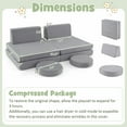 thumbnail image 3 of Gymax Ensemble Modulaire de Canapé de Jeu en Mousse pour Enfants 6 Pcs avec Housses Lavables Sofa de Jeu Sectionnel, 3 of 10