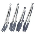 thumbnail image 2 of Pinzas de Cocina de Acero Inoxidable 430, Antideslizantes, Antideslizantes, Soporte Vertical, Utensilios de Cocina de Alta Resistencia, Pinzas Gris Soledad Pinzas para utensilios de cocina, 2 of 10