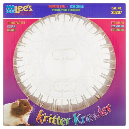 Lee's Kritter Krawler Exercise Ball, Standard, Clear - 7-Inch Multi-Colored, each