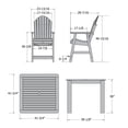 thumbnail image 5 of highwood  Hamilton 5-piece Counter Height Outdoor Dining Set Whitewash, 5 of 10