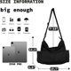 thumbnail image 4 of Canvas Messenger Bag Large Hobo Crossbody Bag With Multiple Pockets Casual Shoulder Tote Bag For Women And Men, 4 of 5