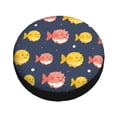 thumbnail image 2 of Kdxio Spare Tire Cover for RV Trailer, Waterproof Wheel Cover,Camper Spare Tire Cover Fit for Rv SUV Truck Travel Trailer 14 inch-Cute Puffer Fish, 2 of 8