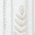thumbnail image 3 of Better Homes & Gardens Embroidered Botanical Sheer Curtain, Single Panel, Papyrus Beige, 50" W x 84" L, 3 of 6