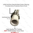 EZFluid Plumbing 12" x 3/8" Male Compression To 3/8Inch Female Comp