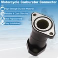 thumbnail image 4 of Aislante de unión de admisión de carburador Unique Bargains para Yamaha Kodiak 400 1993-1998, conector de carburador de motocicleta de goma negra, 1 juego, 4 of 6