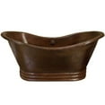 thumbnail image 4 of Novatto NBT-ADA-72 The Adamo Freestanding 72" L Copper Freestanding Bathtub, 4 of 16