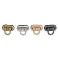thumbnail image 1 of 4pcs Locks Practice Locks Metal carteras Bolsas de bloqueo de cierre Accesorio (dorado claro, negro, plata, oro rosa), 1 of 5