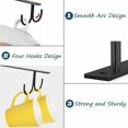 thumbnail image 3 of Coffee Cup Holder for Under Cabinet, Rustic Mug Organizer Waterproof and Rust-Proof for Convenient Storage Rack in Kitchen Area, High-Quality Iron Mug Organizer for Hanging Cups, 3 of 5