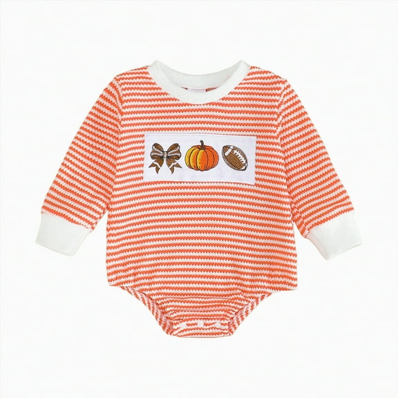 HCNTES My First Halloween Baby Girl Outfit Long Sleeve Crewneck Bubble Sweatshirt Romper Halloween Baby Clothes(Style1,12-18 Months)