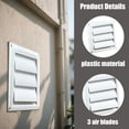 thumbnail image 2 of Dryer Vent Cover Outdoor – 6 Inch White Exterior Vent Cover with Heavy-Duty Screen, Universal Fit for Dryer, Bathroom, Kitchen Exhaust, Weather-Resistant, Protects Against Rodents and Debris, 2 of 6