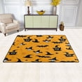thumbnail image 3 of Non-Slip Area Rug 31"x20" Indoor Washable Floor Mats Carpet Printed for Living Room, Bedroom, Home Decor Pattern Of Cats Bats and Skulls, 3 of 7