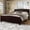 Espresso, variant on Harper & Bright Designs Full Size Platform Bed with Headboard and Footboard, Wood Platform Bed Frame with Support Slats, Espresso