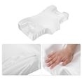 thumbnail image 3 of Almohada de Espuma Viscoelástica Unique Bargains para Aliviar Dolor de Cuello y Hombros Blanco Satinado, 3 of 7