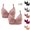 #02 Black 【Mix, Match & Rotate: Stock Up on Your Favorite Colors】, variant on 2 Pack Wire-Free Comfort Women's Wireless Bra with Shaping Support, Plus-Size Fit, Patterned Style, Comfortable Lingerie for Daily Wear, for Women Seeking Everyday Comfort