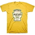 thumbnail image 4 of Kerusso Unisex Short Sleeve Casual T-Shirt, Mustard, Yellow, XL, 4 of 7