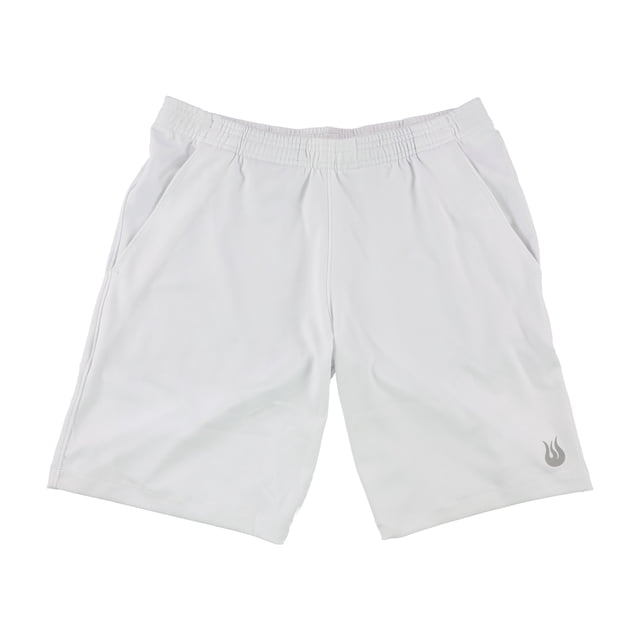 SOLFIRE Mens Legacy Knit Athletic Workout Shorts blanco L