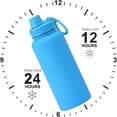 thumbnail image 5 of 32oz Space Water Bottle Large Metal Stainless Steel Water Flask Big Sports Travel Mens Water Bottle for Gym Hiking (Blue), 5 of 7