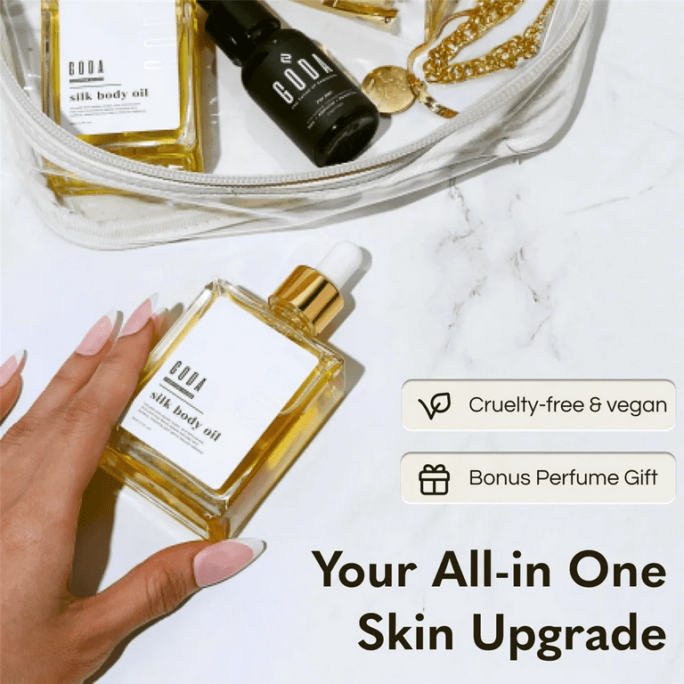 GODA Silk Body Oil Women - Firming Anti Aging Moisturizing Formula
