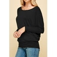thumbnail image 5 of Made by Johnny Women's Batwing Long Sleeve Top L BLACK, 5 of 6