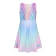 thumbnail image 4 of Robes pour Filles Tout-Petits Enfants Filles Été Col Rond Sans Manches Robe à Imprimé Floral Décontractée Plage Fête Robes pour Enfants Multicolore 7 Ans-8 Ans, 4 of 7