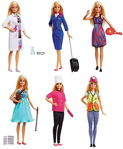 Barbie "Dream Careers Doll Set - 6 Career Outfits | Walmart Canada