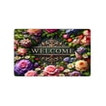 thumbnail image 5 of JML Non-Slip Microfiber & Rubber Doormat - Soft Entryway Rug for Home/Office (16"x24") - Easy Clean Door Mat for Indoor/Outdoor Use, Floral Welcome Design, 5 of 5