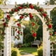 thumbnail image 4 of Guirnalda de Enredaderas de Rosas Artificiales de 180 cm, Decoración Colgante de Flores Falsas con Hojas Verdes para Bodas, Jardines, Uso en Interiores y Exteriores, 4 of 6