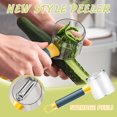 thumbnail image 1 of Pelador de verduras Hmsavn, pelador, cocina doméstica, tres en uno, pelador de frutas, raspador de acero inoxidable, raspador de verduras y frutas, tres en uno, pelador de buen agarre que hace que, 1 of 5